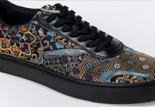 C003_STANDARD 紺地流水華紋