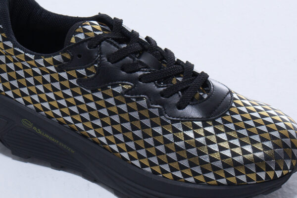 H007_RGS　黒地金銀小鱗紋